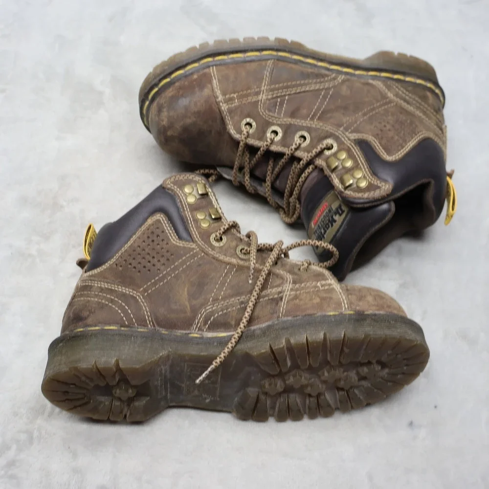 Dr. Martens Men 6 Women 7 Work Boots Brwn Ironbridge Steel Toe Industrial Safety